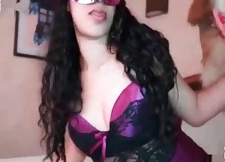 She loves sucking dog boners on cam