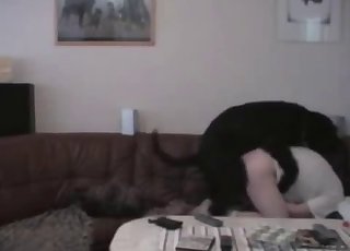 Extremely hot sex with a horny beast