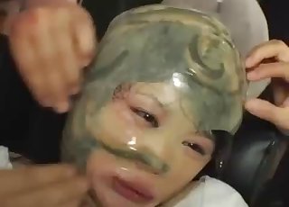 Nasty as hell Asian bestiality with worms