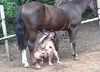 Big-ass babe nicely pounded by her stallion