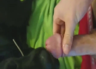 Bestiality porn shows a guy who blows a big load