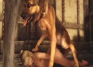 टाइट छेद वाली गोरी लड़की को घोड़े से चोदा जाता है