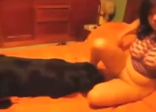 Her sexy, open-minded attitude helps fuck dogs