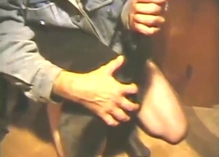 Impressive dog and dude fucking with GAPE