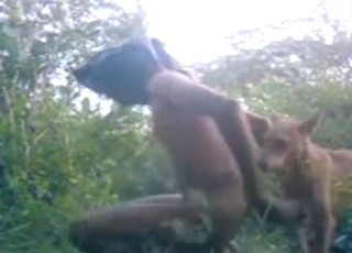 Doggystyle ass fuck with a hot person OUTSIDE