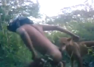 Doggystyle ass fuck with a hot person OUTSIDE