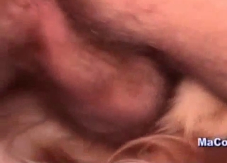 Dude is using his retriever for nasty enjoyment