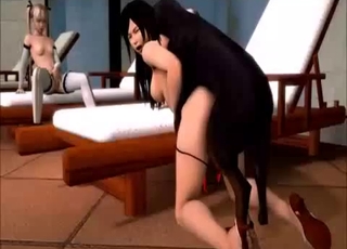 Passionate zoophile gets fucked by a sweet 3D doggy
