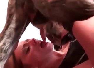 Labrador finds pleasure in some passionate bestiality fun