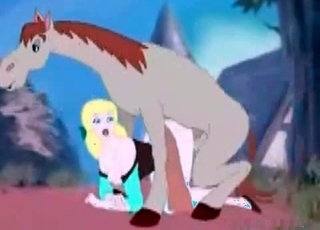 Sexy as hell princess is enjoying nasty bestiality XXX