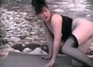 Crazy bestiality porn action with a obscene goddess