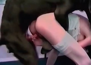 Bitch is getting screwed by a mutt