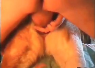 Close-up bestiality porno with a dirty animal
