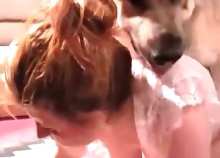 Increíble perrito amando su jugosa vagina