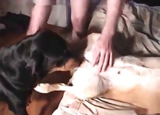 Close-up action showing something hot