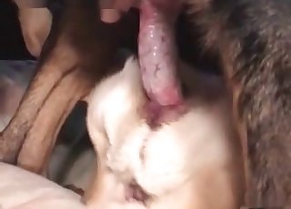 Close-up action showing something hot