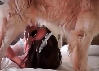 Leggy young girl takes this meaty cock